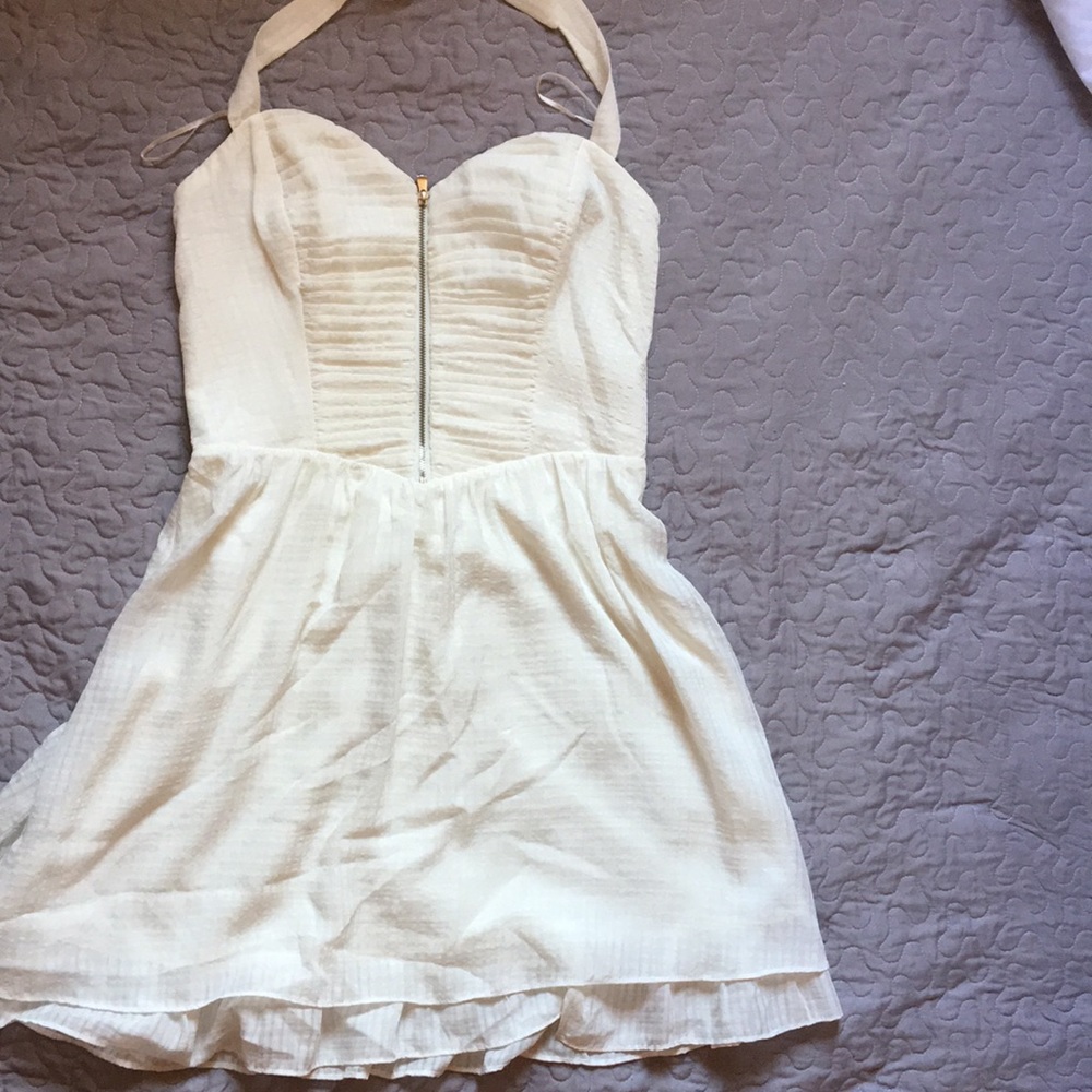 Guess cream halter top dress